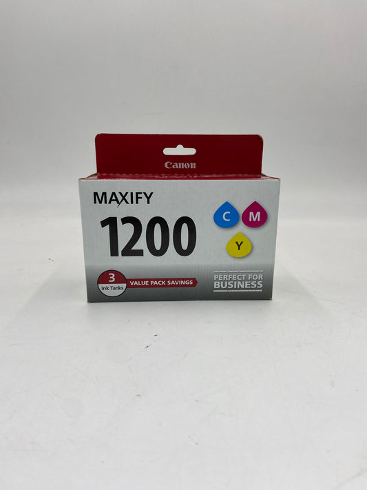 New Canon Maxify 1200 Yellow, Cyan and Magenta Ink Cartridge