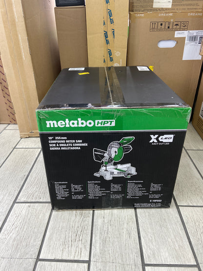 New Metabo HPT 10" 255mm Compound Miter Saw 120V C10FCG2