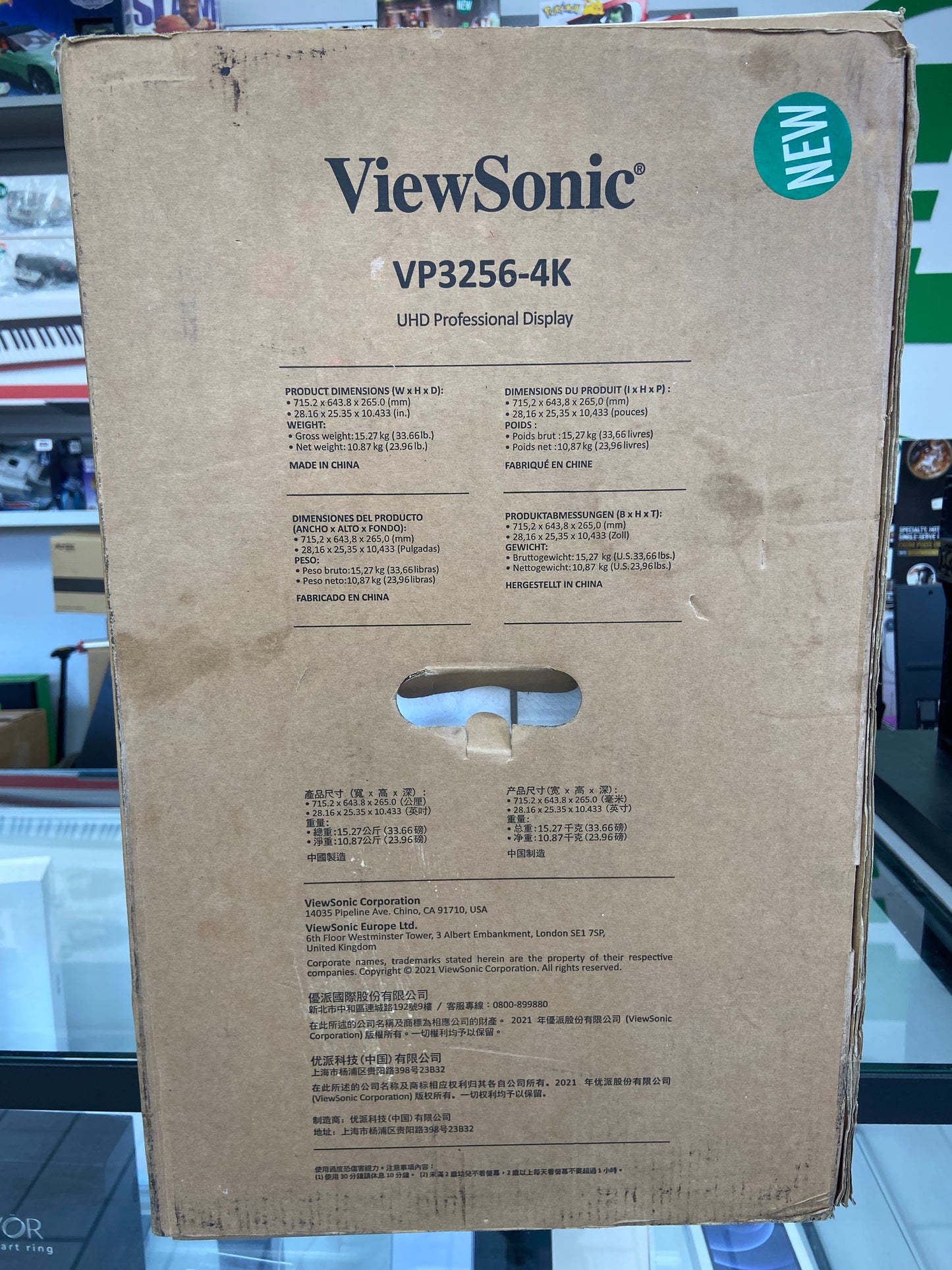 New Viewsonic VP3256-4k 32" UHD Monitor