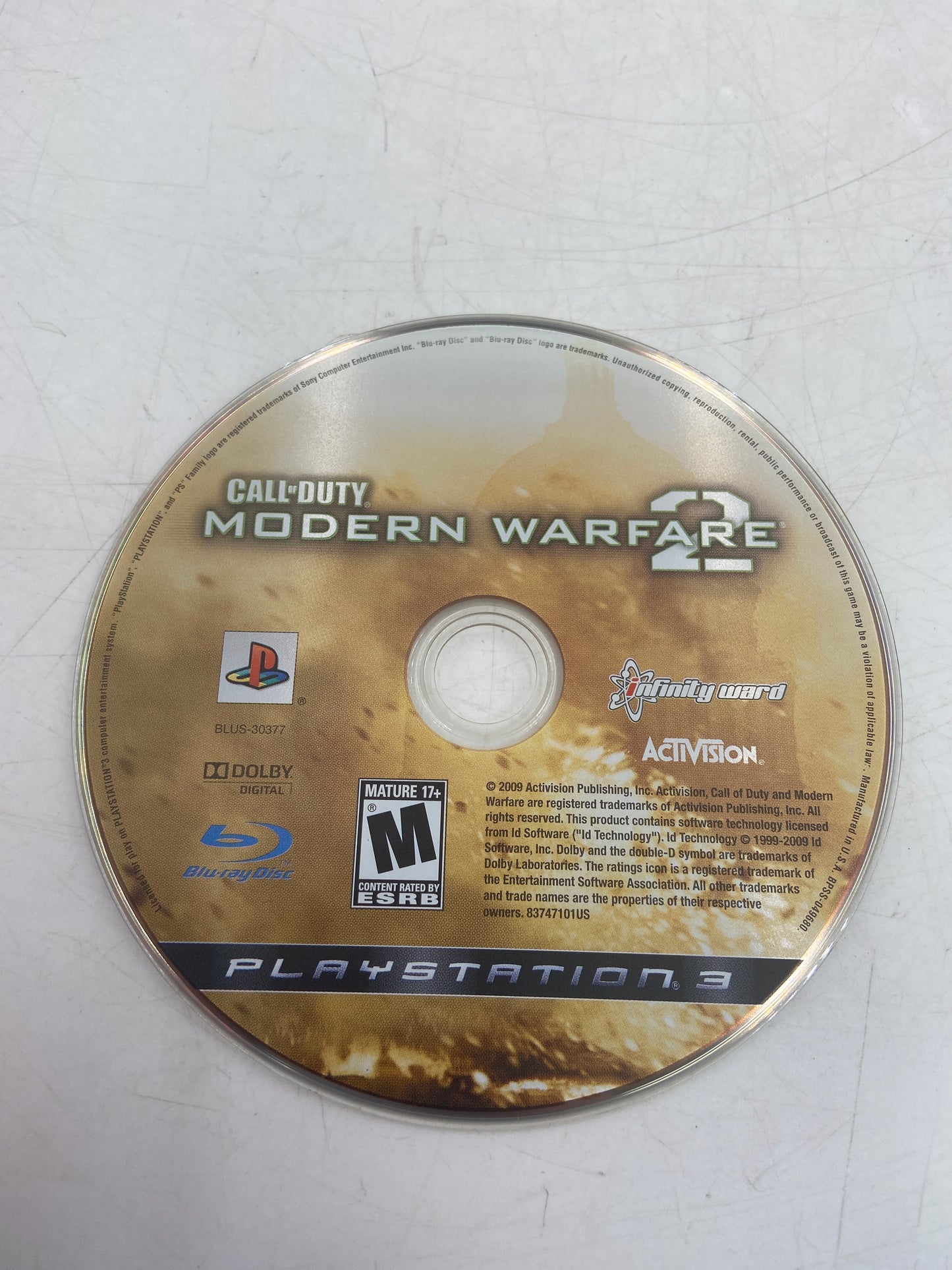Lot of 3 Sony PlayStation 3 PS3 Games Modern Warfare Lot