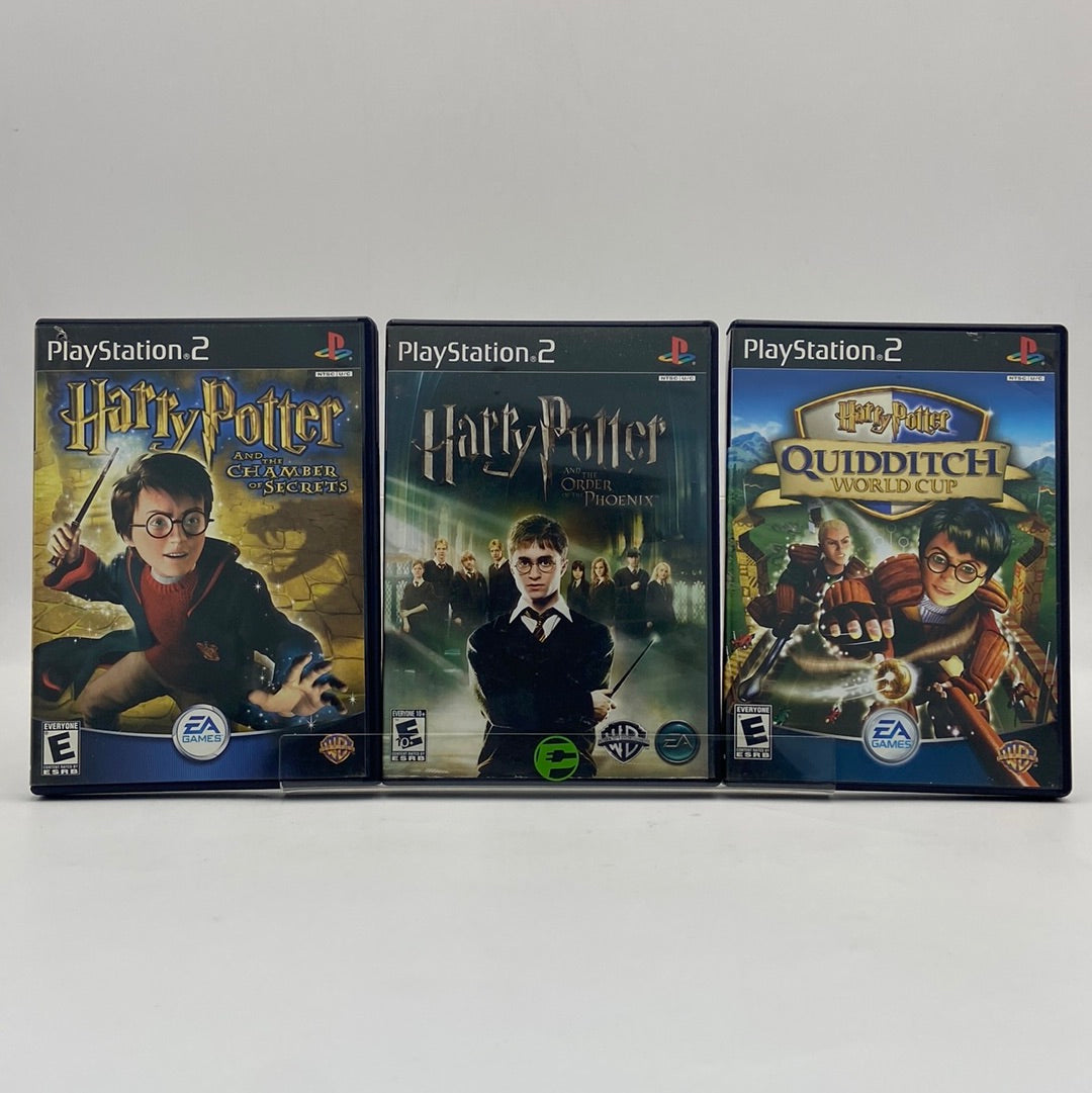 Lot of 3 Sony PlayStation 2 PS2 Harry Potter Games