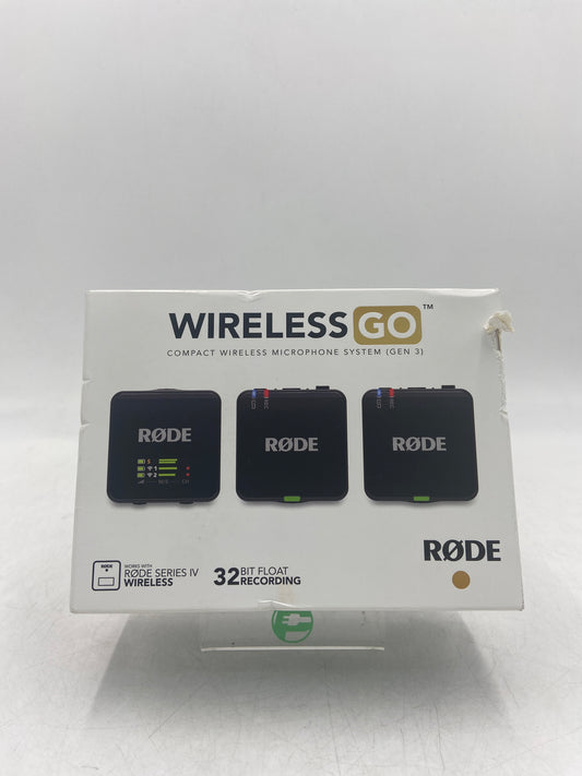New Rode Wireless GO III Compact Wireless Microphone System Black