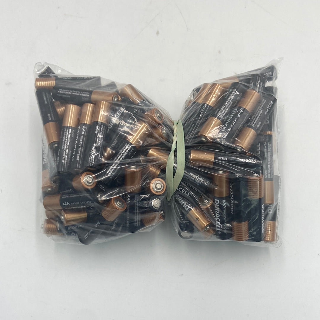 Duracell Triple A Battery Lot of 100 Batteries