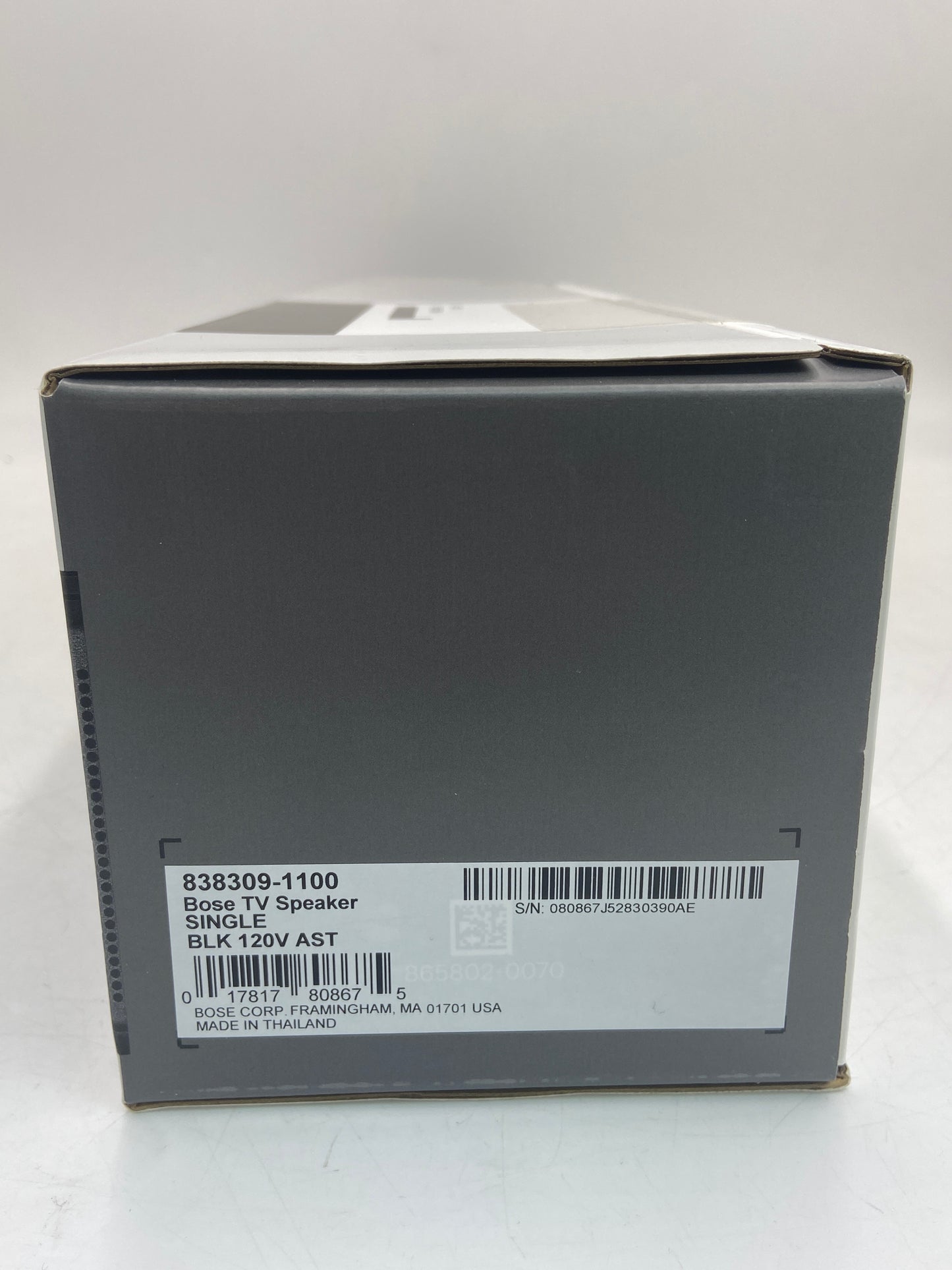 New Bose TV Speaker SINGLE BLK 120V AST Soundbar Speaker 838309-1100