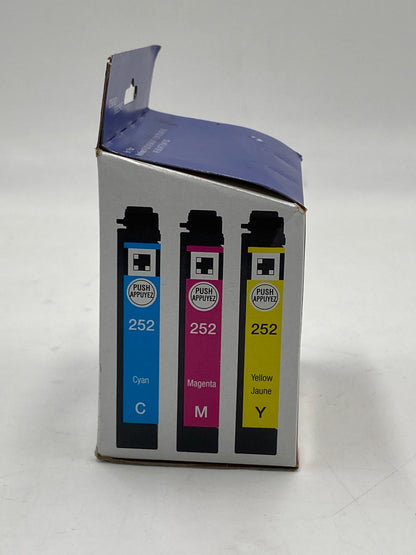 New Epson 252 Yellow, Cyan and Magenta Ink Cartridge