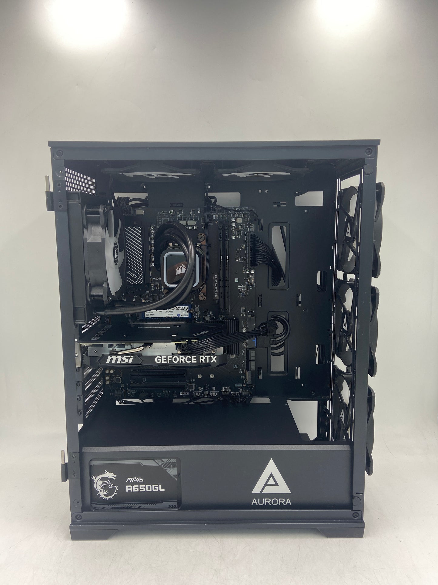 CyberPower Custom PC Black Ryzen 7 7700X 4.70GHz 16GB RAM 16GB SSD MSI GeForce RTX 4060 Ti Ventus 2X Black 8G OC