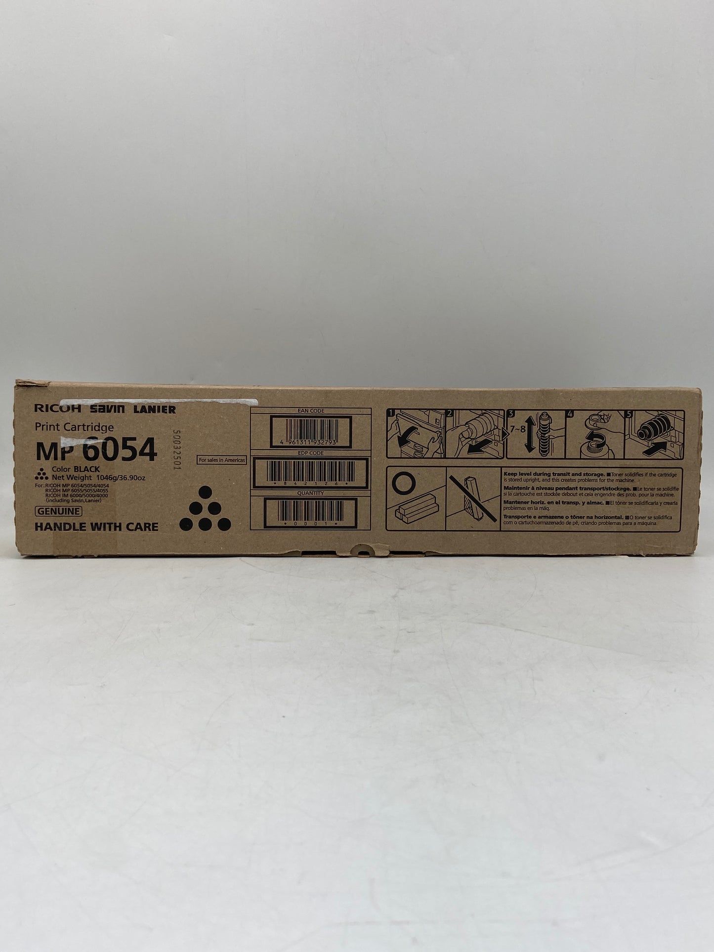 New Open Box Ricoh MP 6054 1333-86-4 Black Print Cartridge