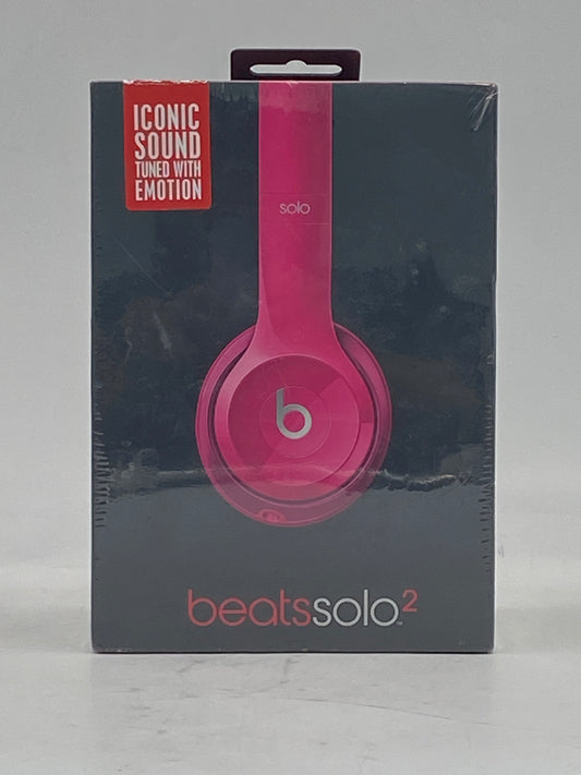 New Beats Solo2 Wireless On-Ear Bluetooth Headphones Gloss Pink B0518
