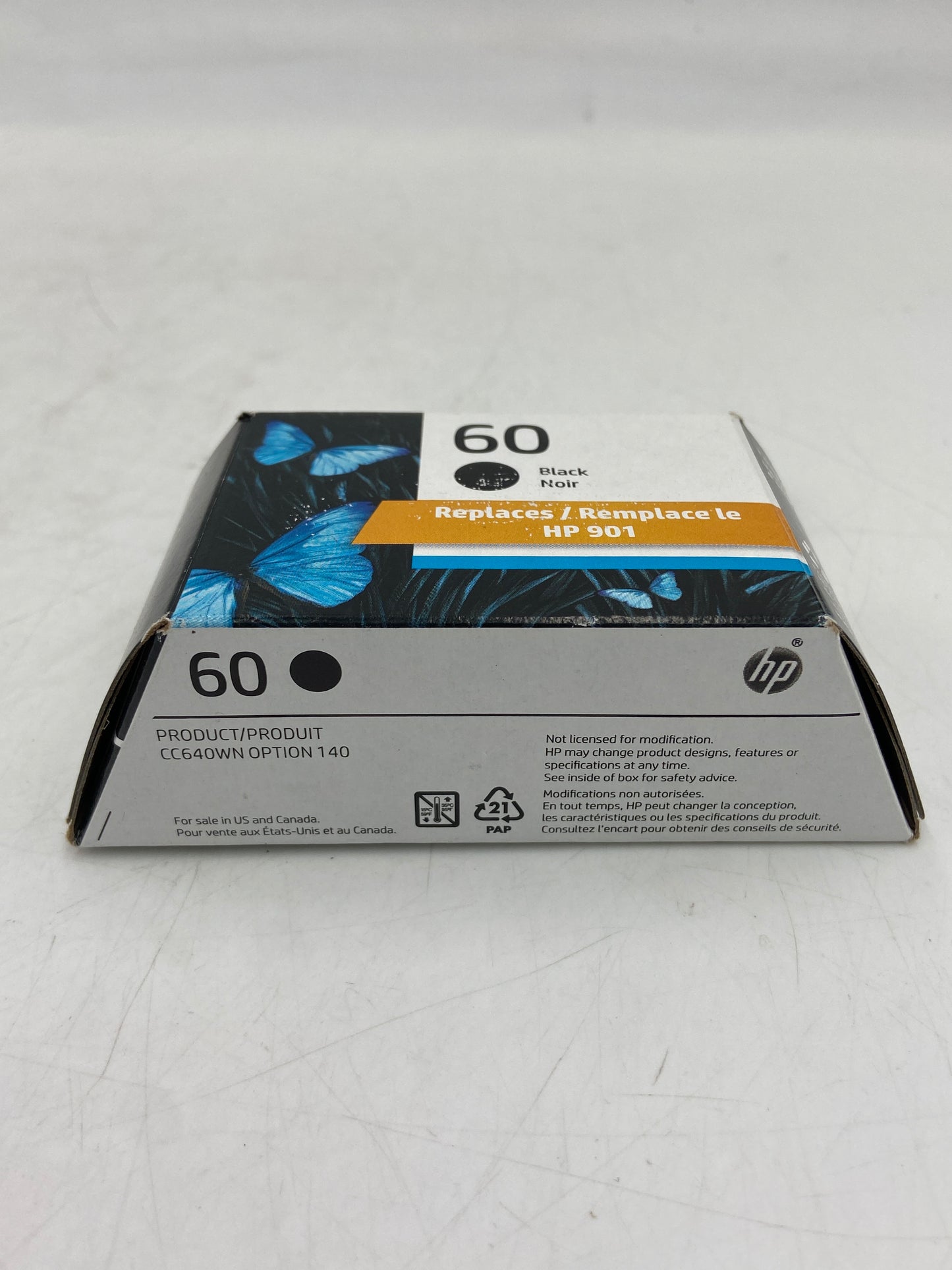 New HP 60 CC640WN Black Ink Cartridge