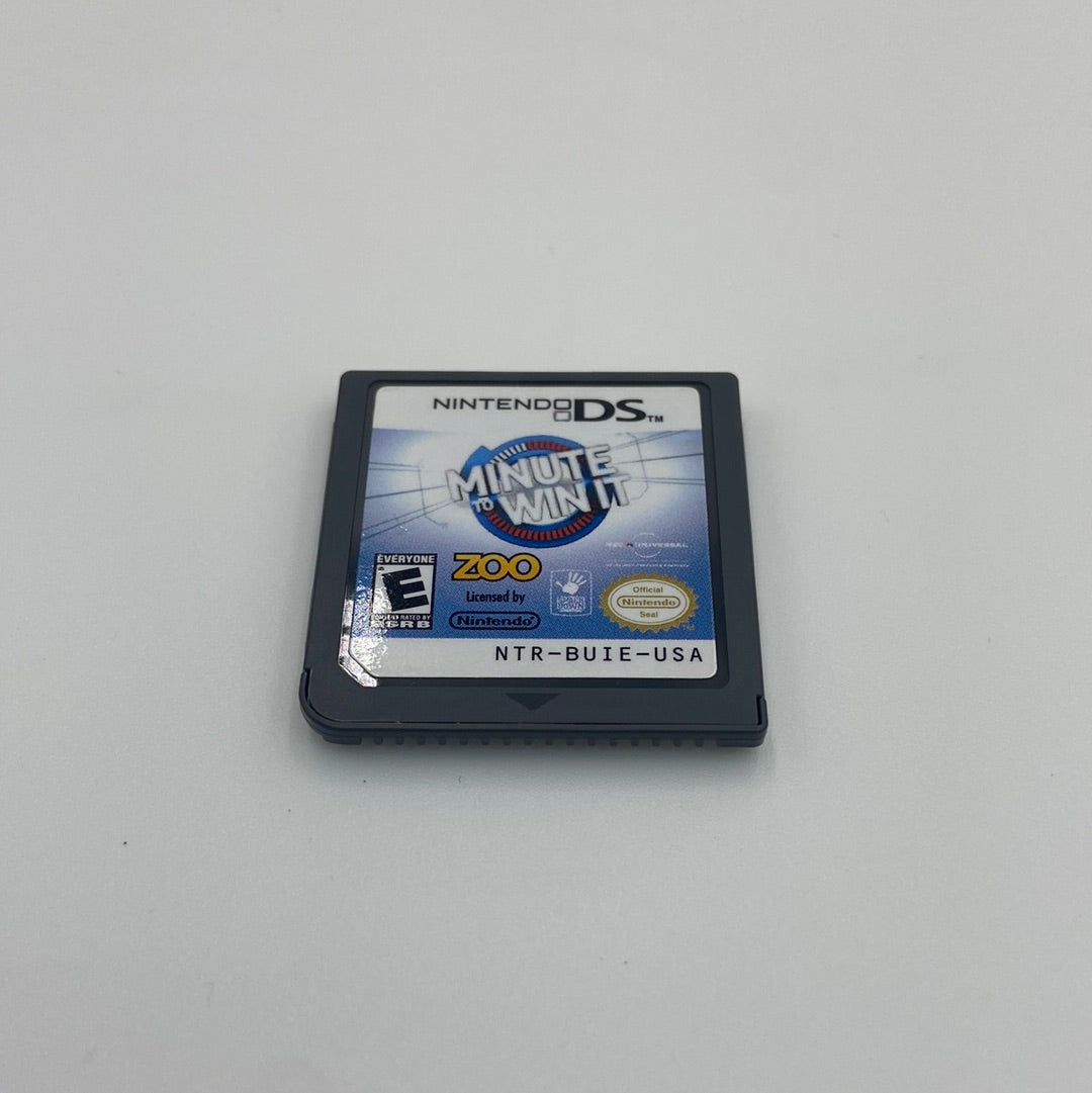 Minute To Win It (Nintendo DS, 2010) Includes Manual + Insert