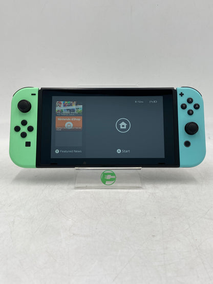 Nintendo Switch v1 Console Gaming System HAC-001 Animal Crossing Edition