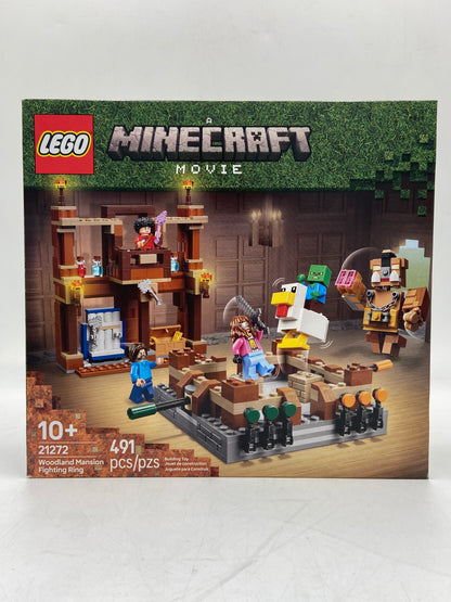New Lego Minecraft Movie Woodland Mansion Fighting Ring Building Toy 21272