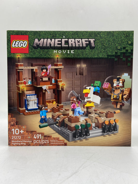 New Lego Minecraft Movie Woodland Mansion Fighting Ring Building Toy 21272