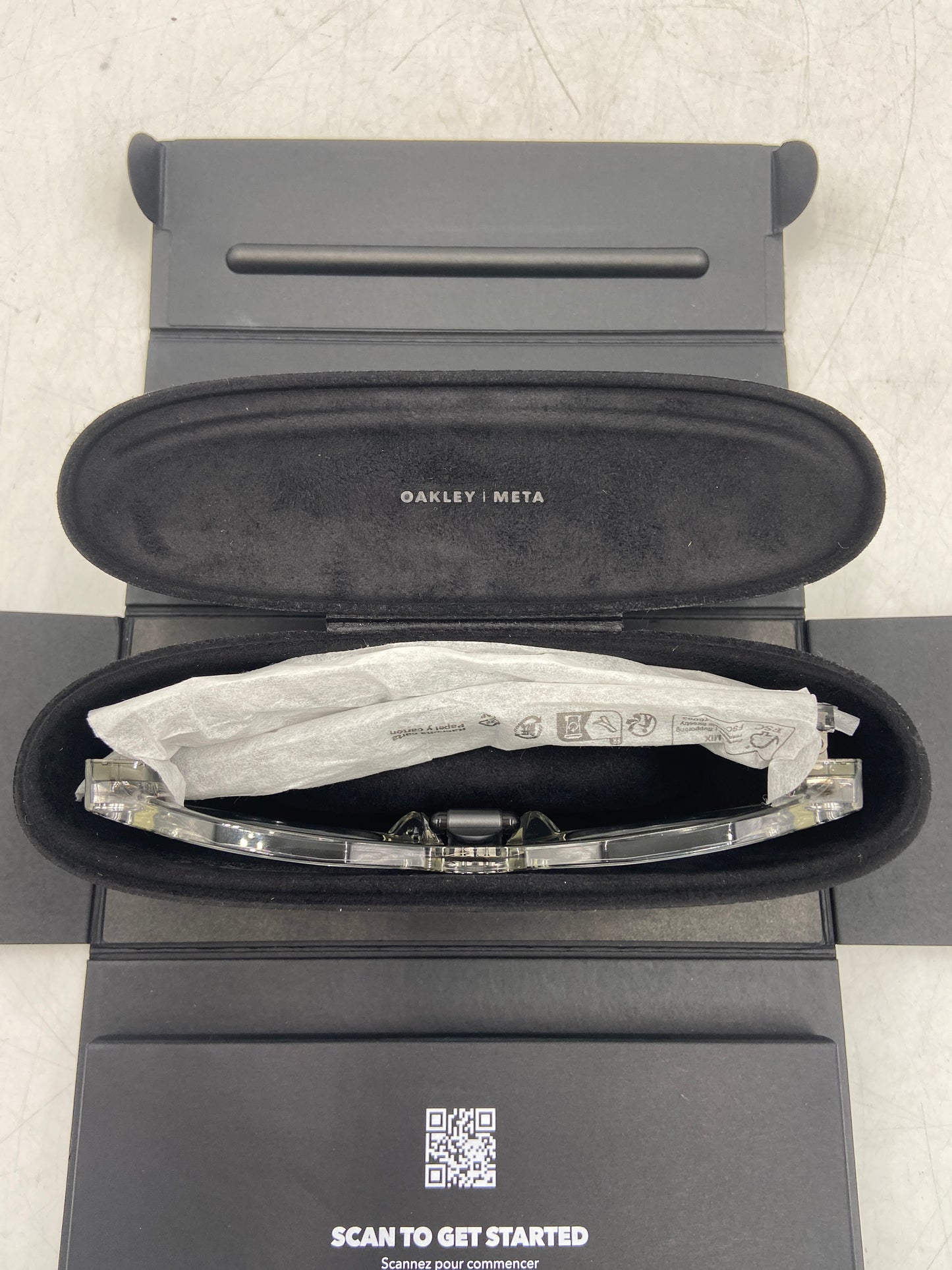 New Meta Oakley HSTN Clear Transitions Grey Black Smart Glasses OAK80020551