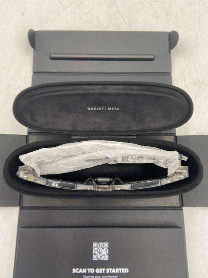 New Meta Oakley HSTN Clear Transitions Grey Black Smart Glasses OAK80020551