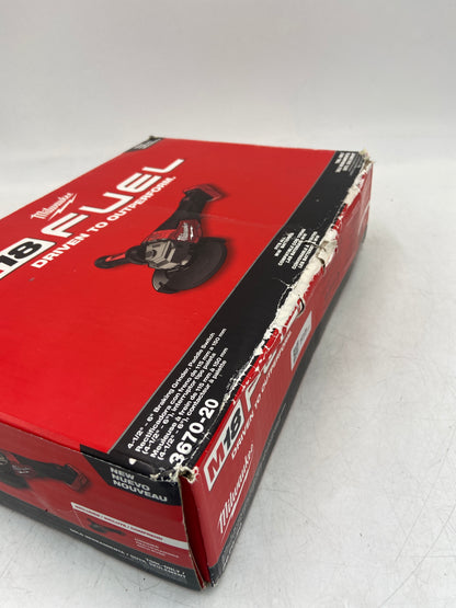 New Milwaukee 3670-20 M18 18V 4-1/2"-6" Braking Grinder, Paddle Switch Power Tool Only