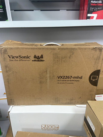 New Open Box ViewSonic 21.5" VX2267-mhd 1080p Full HD LED Backlit Display VS18636
