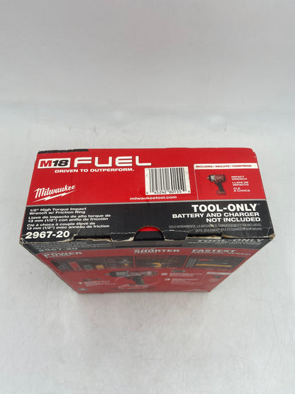 New Milwaukee 2967-20 M18 18V 1/2" High Torque Impact Wrench w/ Friction Ring
