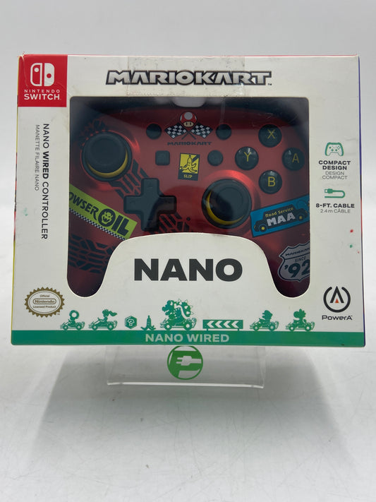 New Open Box Nintendo Switch Nano Wired Controller Red Mario Kart Edition