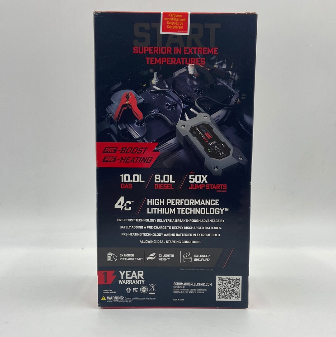 New Schumacher SL1596 2500A Rugged Lithium Jump Starter