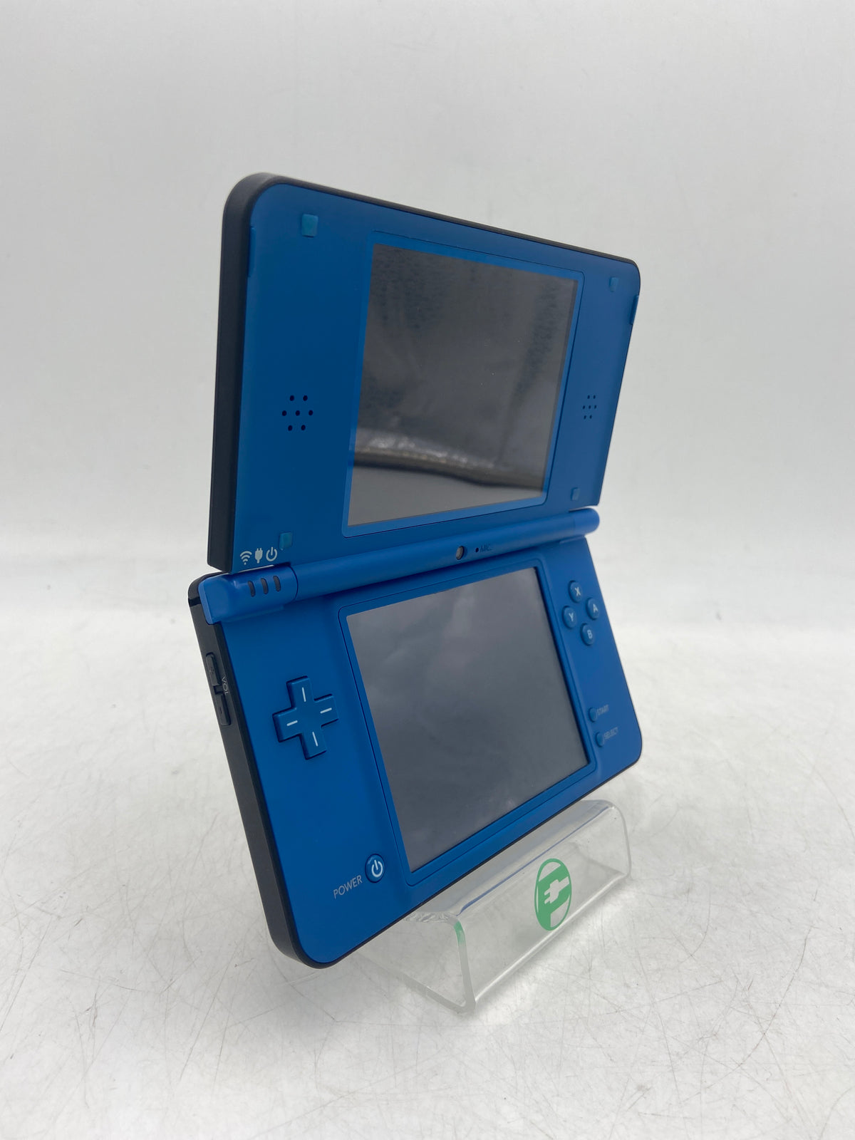 Broken Nintendo DSi XL Handheld Game Console Only UTL-001 Blue/Black- Yellow Top LCD Screen