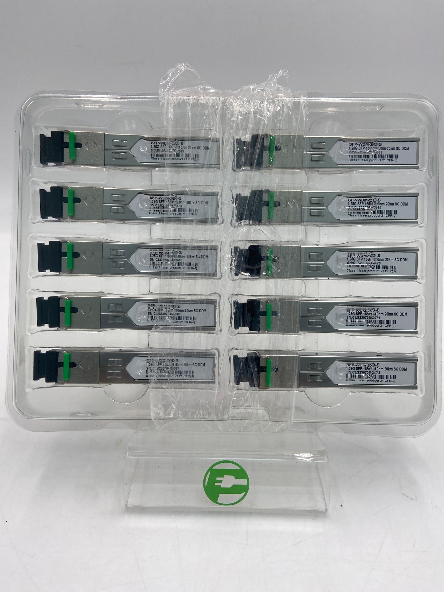 Pack of 10 Switch Modules 20km 1550/1310nm 1.25G SFP WDM Modules SFP-WDM-20D-S