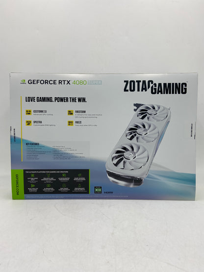 New Open Box Geforce RTX Zotac Gaming 4080 Super White Edition Graphics Card GPU 16GB
