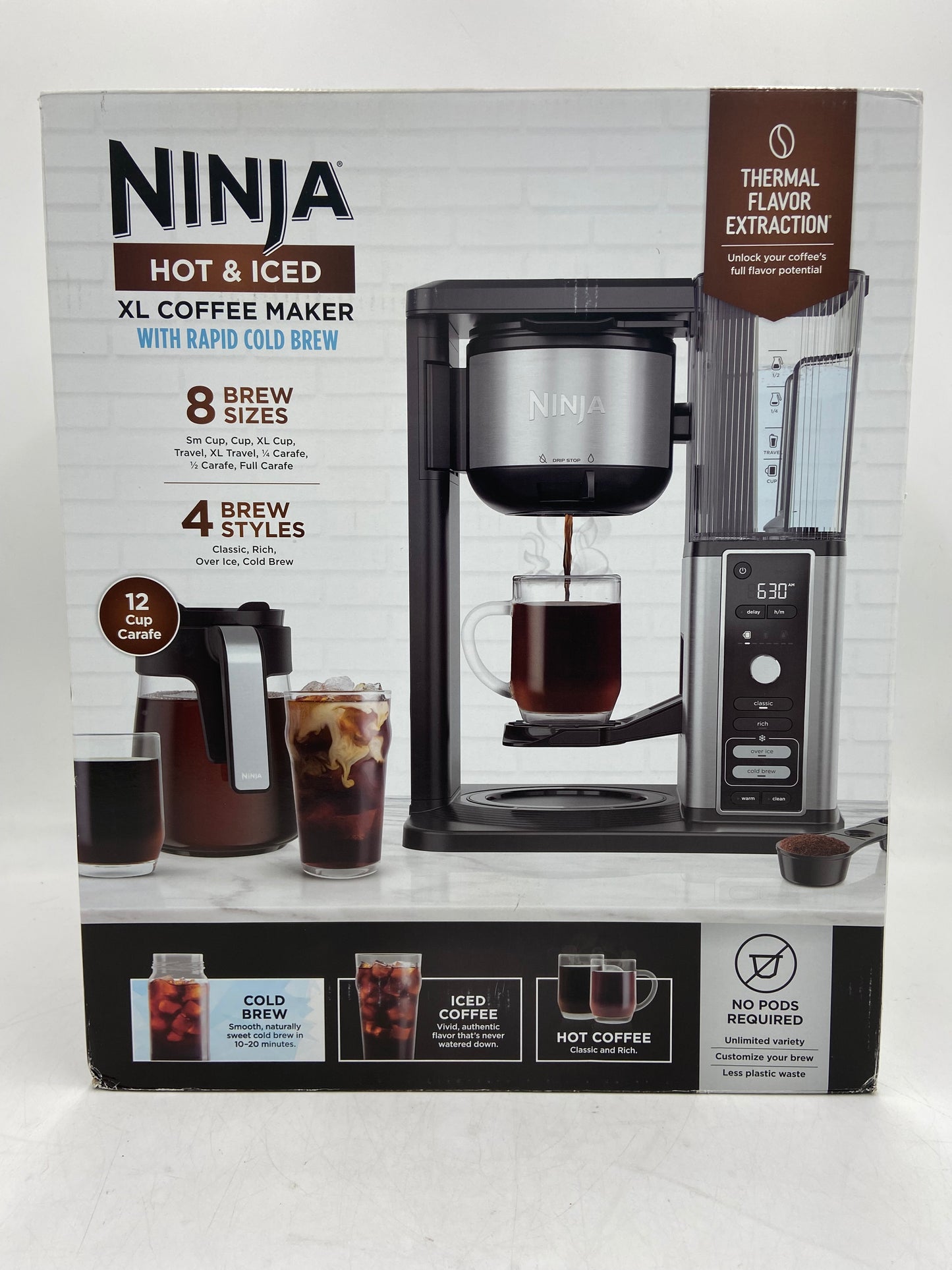 New Ninja Hot & Iced XL Coffee Maker CM371