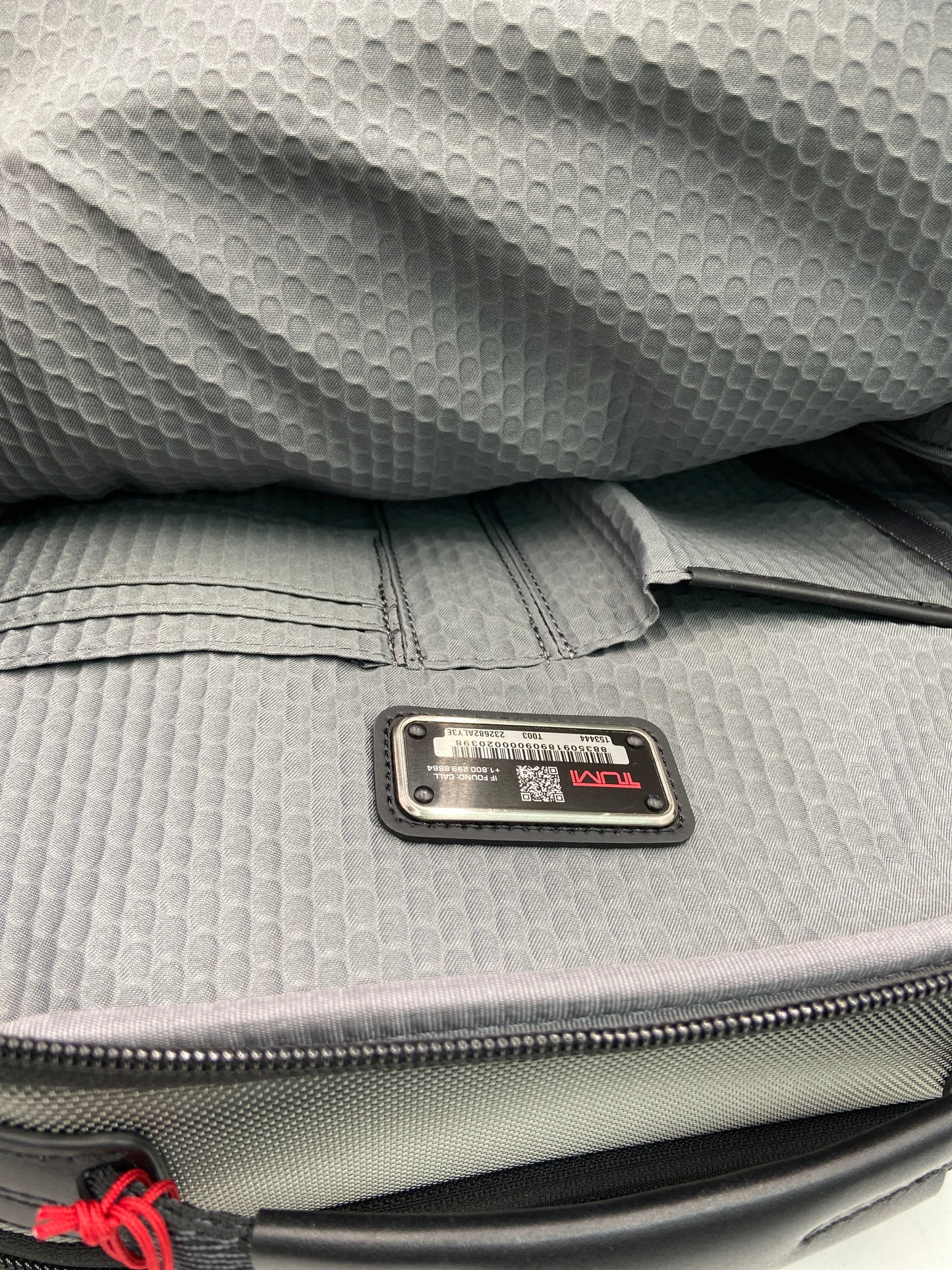 New Tumi Alpha Bravo Ballistic Nylon & Leather Davis Backpack Grey 153444-T003