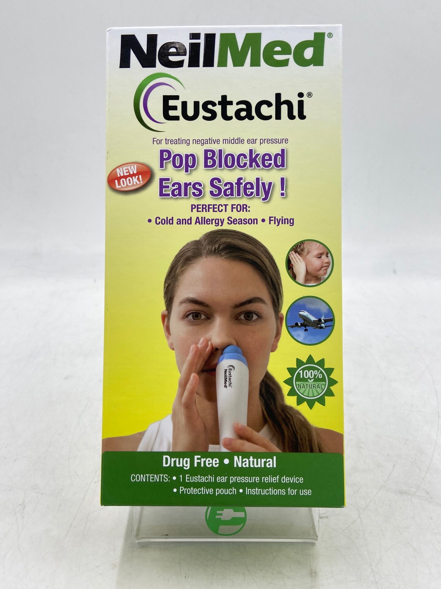 New NeilMed Eustachi Pop Blocked Ears Safely Ear Pressure Relief Device