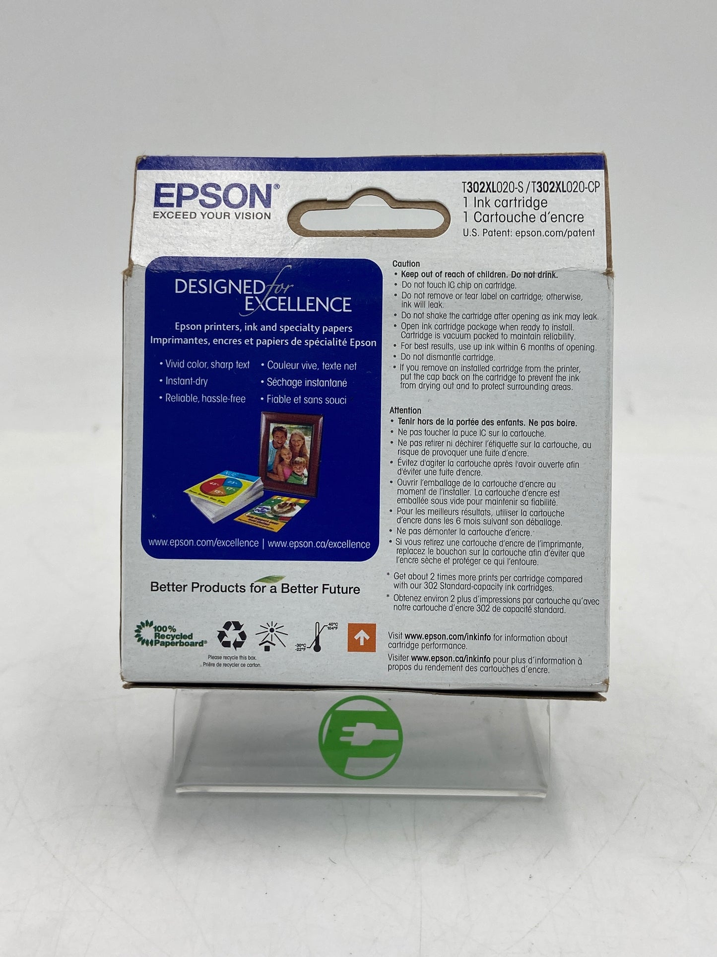 New Epson 302XL CPD-54818 Black Ink Cartridge