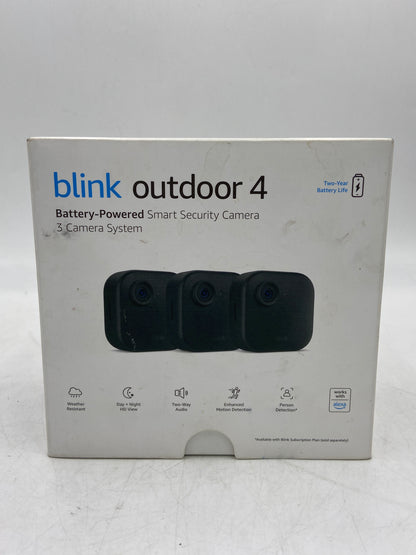 New Open Box Amazon Blink Outdoor 4 3 Camera System