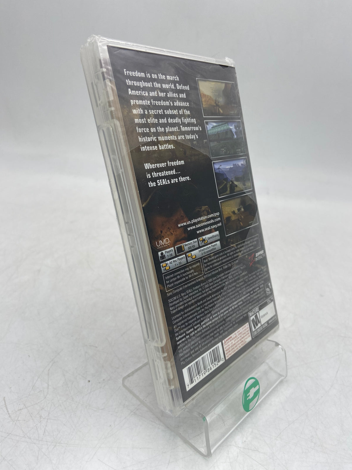 New Socom: U.S. Navy Seales Fireteam Bravo (Sony PlayStation Portable PSP, 2005)