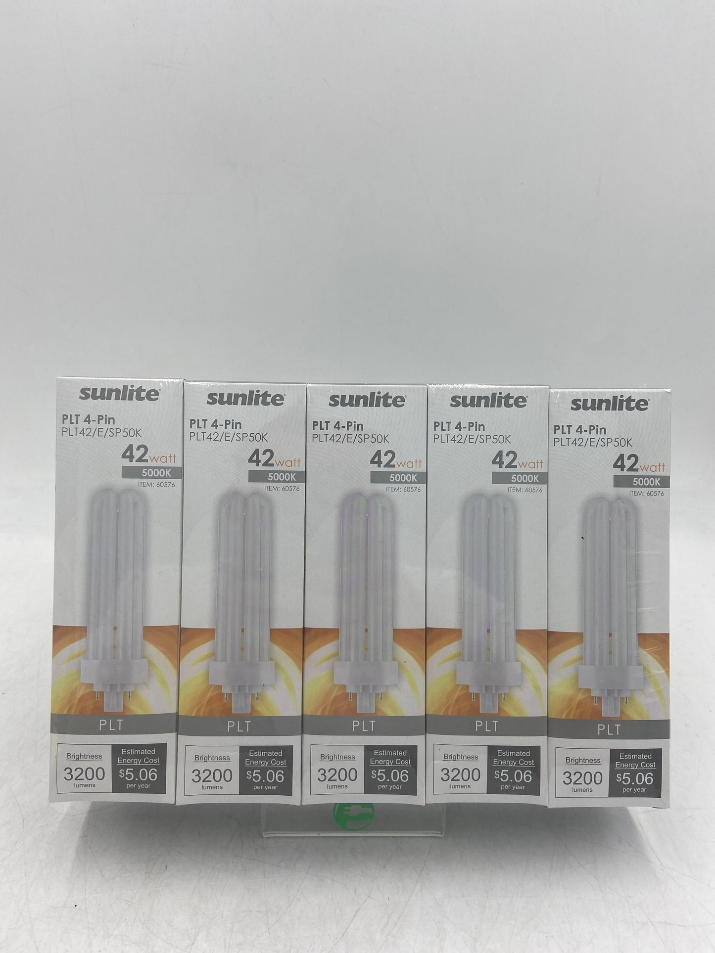 New sunlite PLT 4 Pin PLT42/E/SP50K 42 WATT Compact Fluorescent Light Bulbs 60576 10 PACK