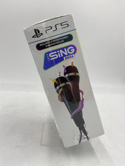 New Let's Sing 2026 (Sony PlayStation 5 PS5, 2025) 2 Mic Pack
