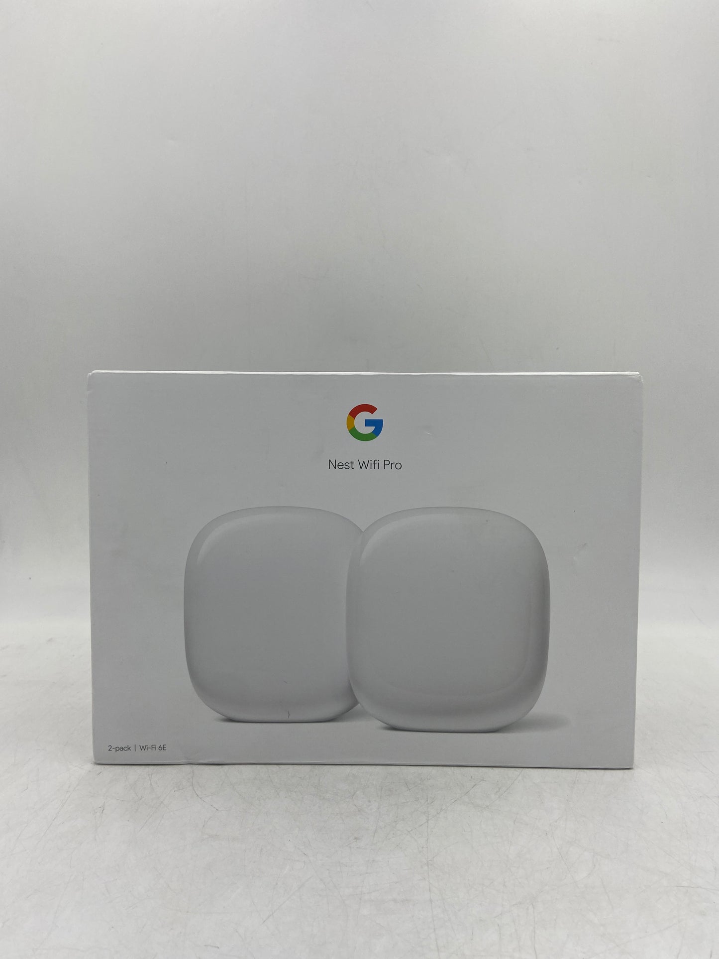 New Google Nest Wifi Pro Tri Band Mesh Router System GA03689 US Snow 2 Pack