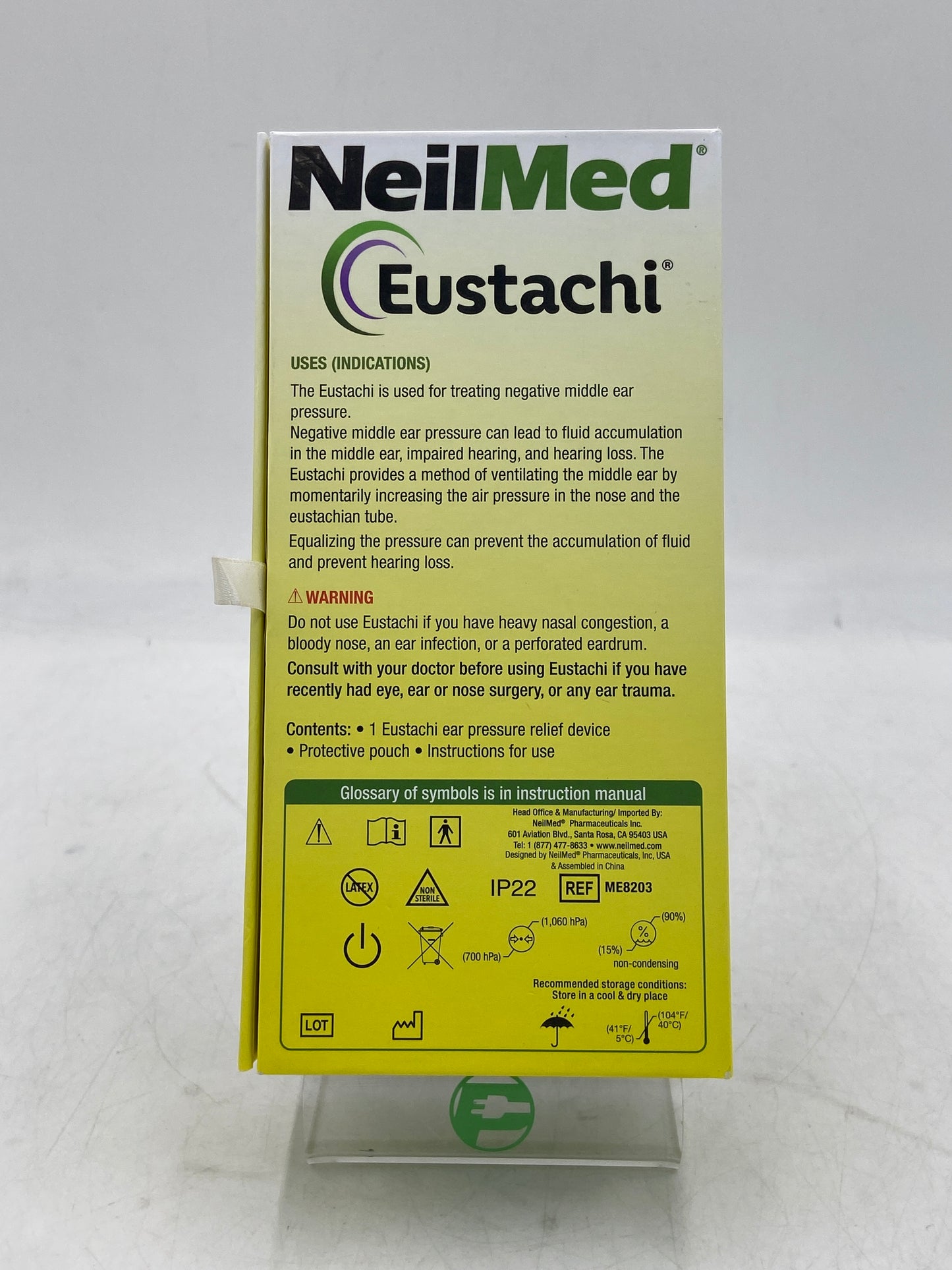 New NeilMed Eustachi Pop Blocked Ears Safely Ear Pressure Relief Device