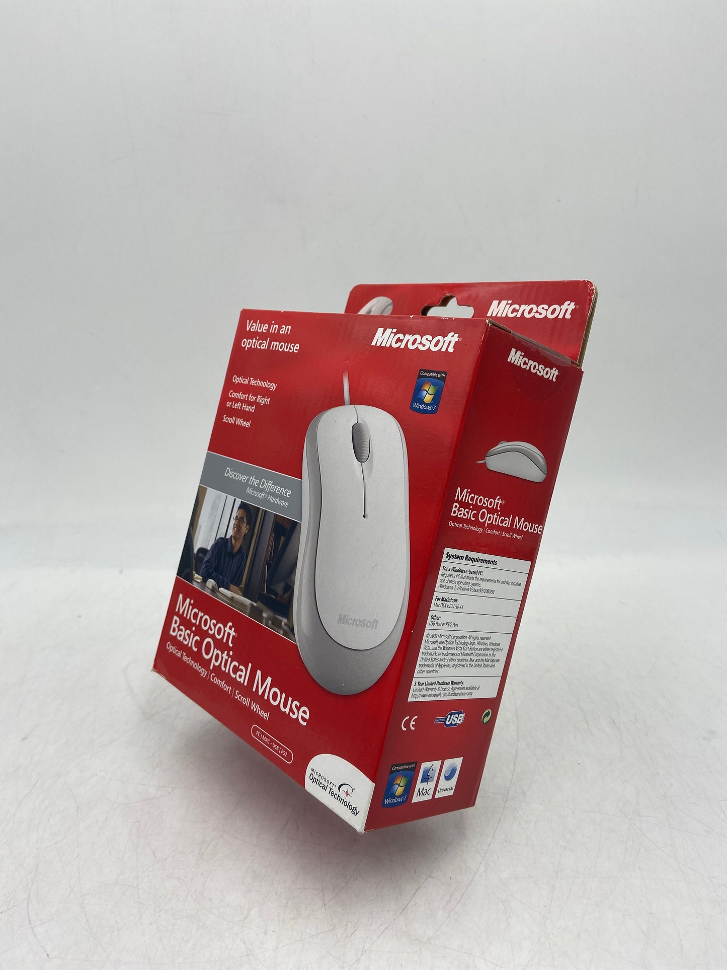 New Microsoft Basic Optical Mouse (PC, Mac, Universal) Desktop Mouse 1113