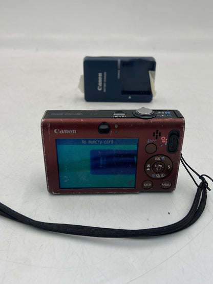 Broken Canon PowerShot SD1100 IS 8.0MP Compact Camera Lens is Broken Image on screen is Green