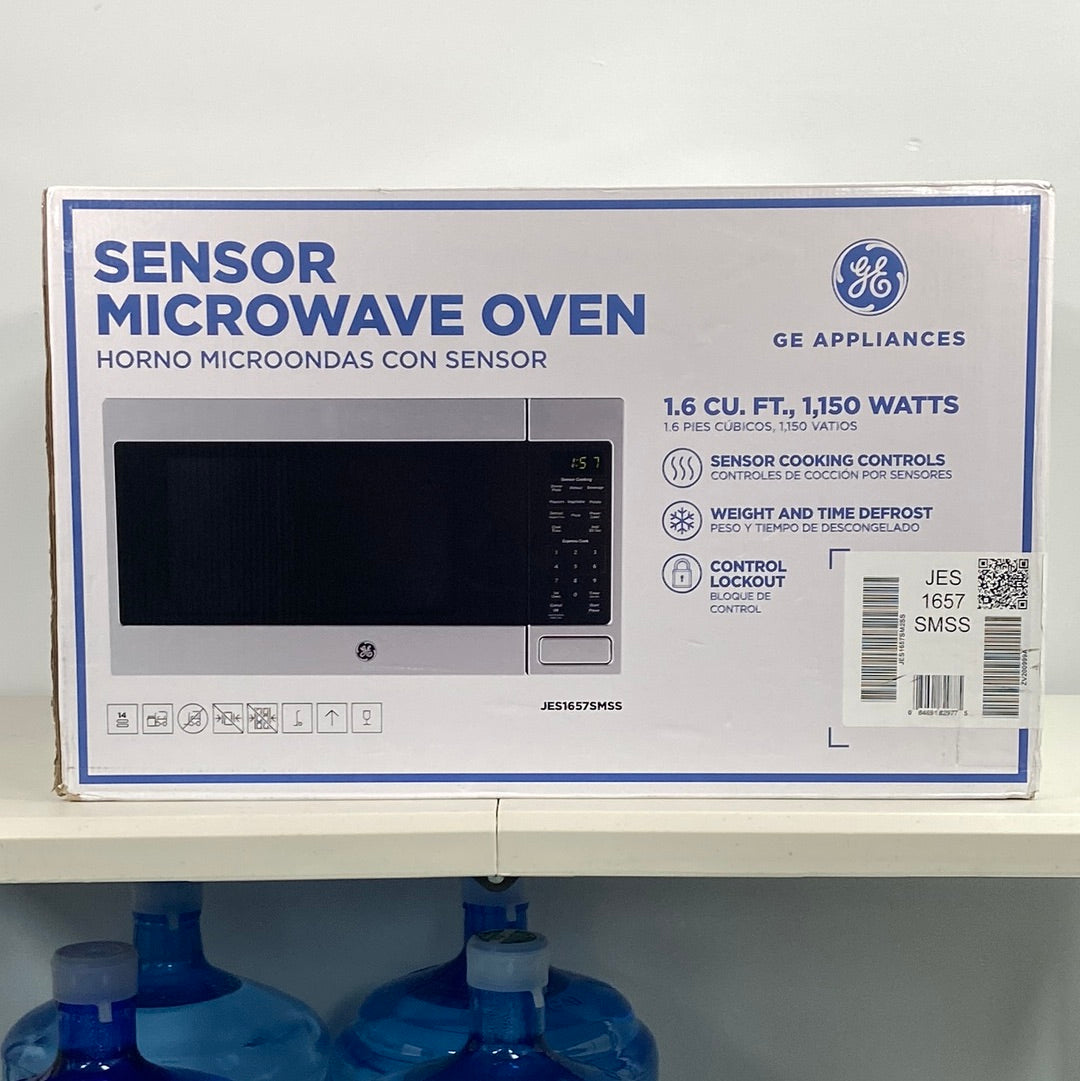 New GE JES1657SMSS Countertop Microwave with Sensor Cooking Stainles