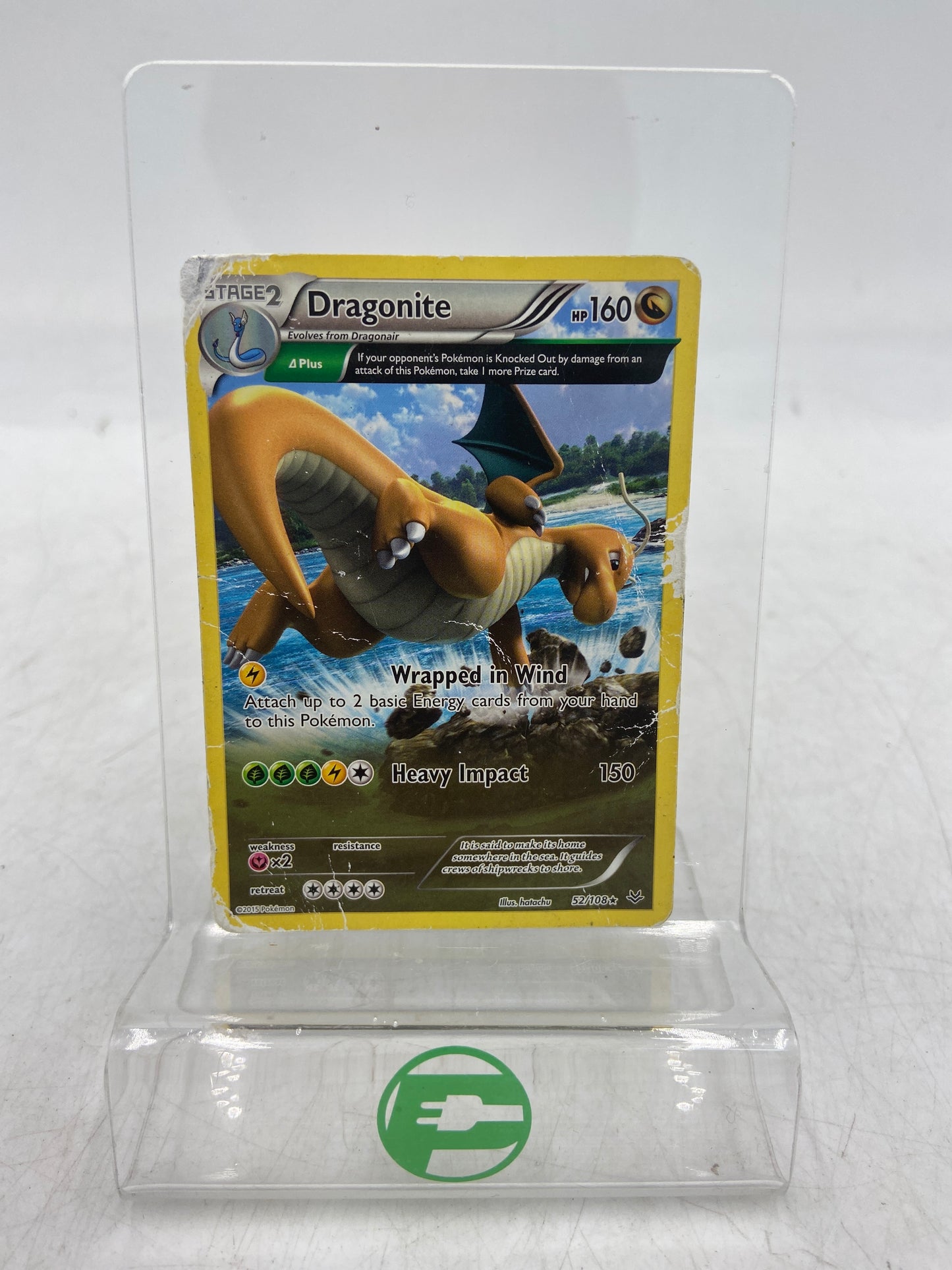 Pokémon TCG Roaring Skies Dragonite 52/108 Regular English Trading Card Game