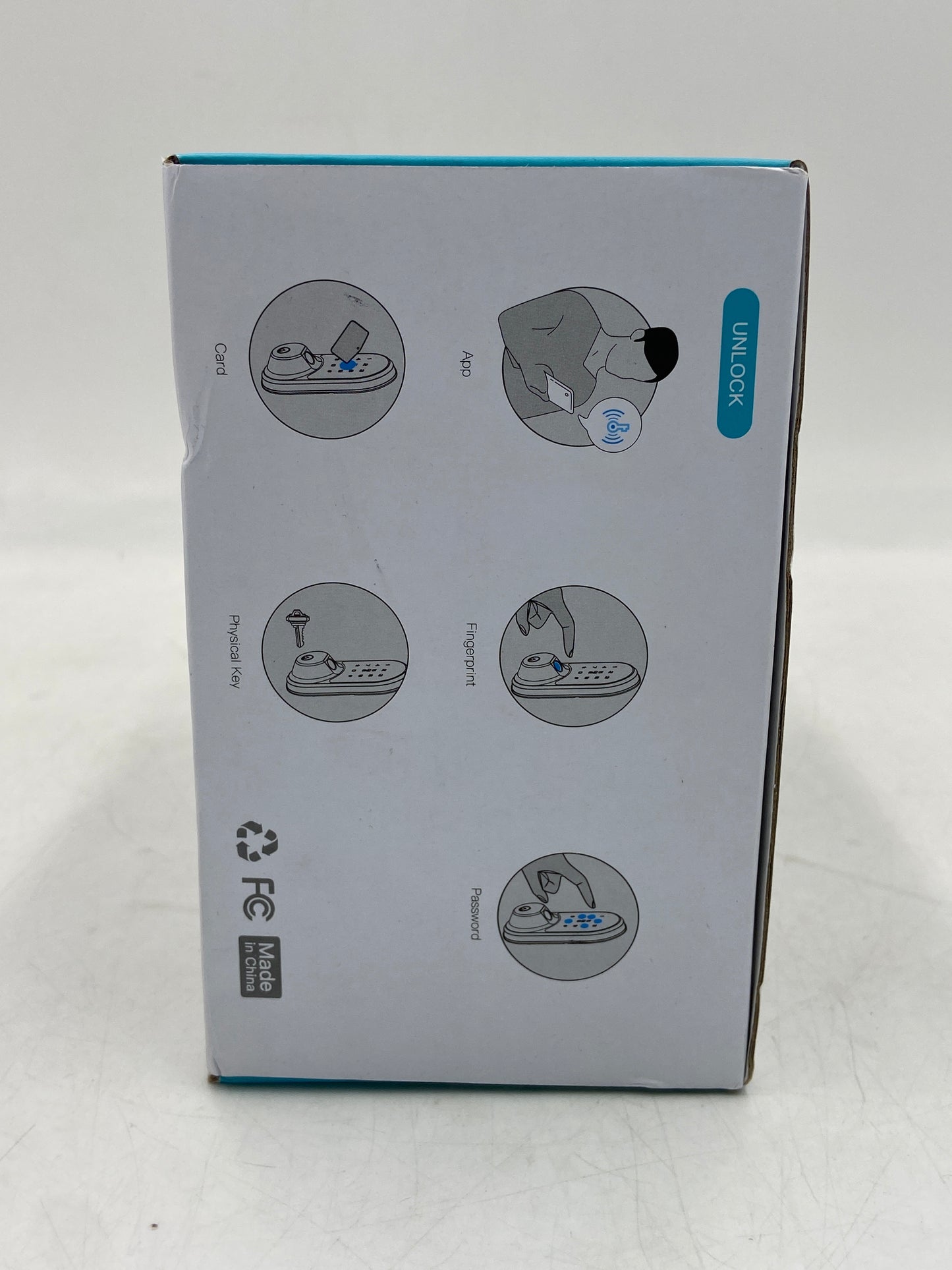 New Veise  Smart Lock (Satin Nickel) Finger Print Smart Lock for Door RZ07