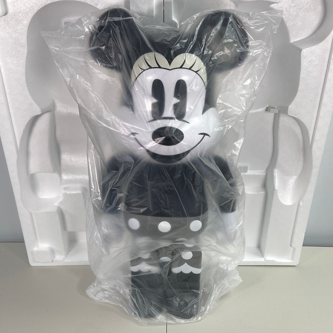 New Open Box Medicom BE@RBRICK 1000% Minnie Mouse B&W