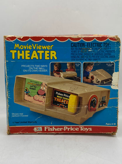 Vintage Fisher Price Movie Viewer Theater Toy 1977 with 7 Cartridges (NOT TESTED)