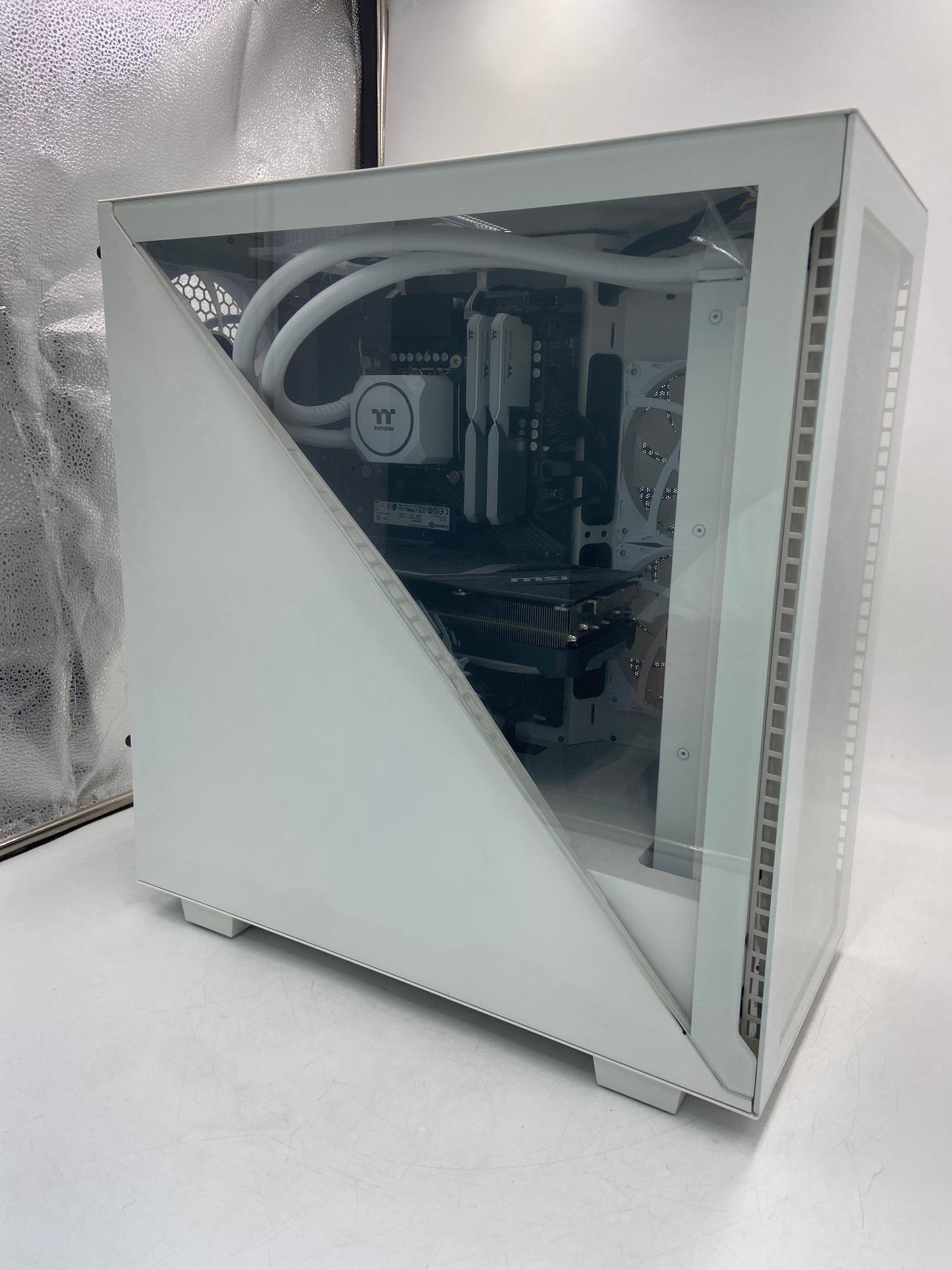 Thermaltake 2023 LCGS Avalanche i477T AIO Liquid Cooled CPU White Gaming Desktop Core i7-13700F 3.90GHz 32GB RAM 2TB NVMe MSI GeForce RTX 4070 Ti