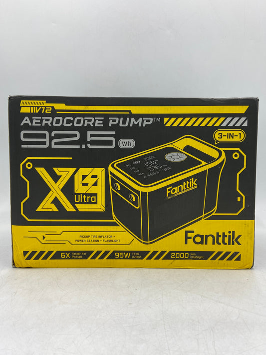 New Open Box Fanttik X9 Ultra Portable 3-In-1 V12 Aerocore Pump Tire Inflator USAFTKRDN1047602