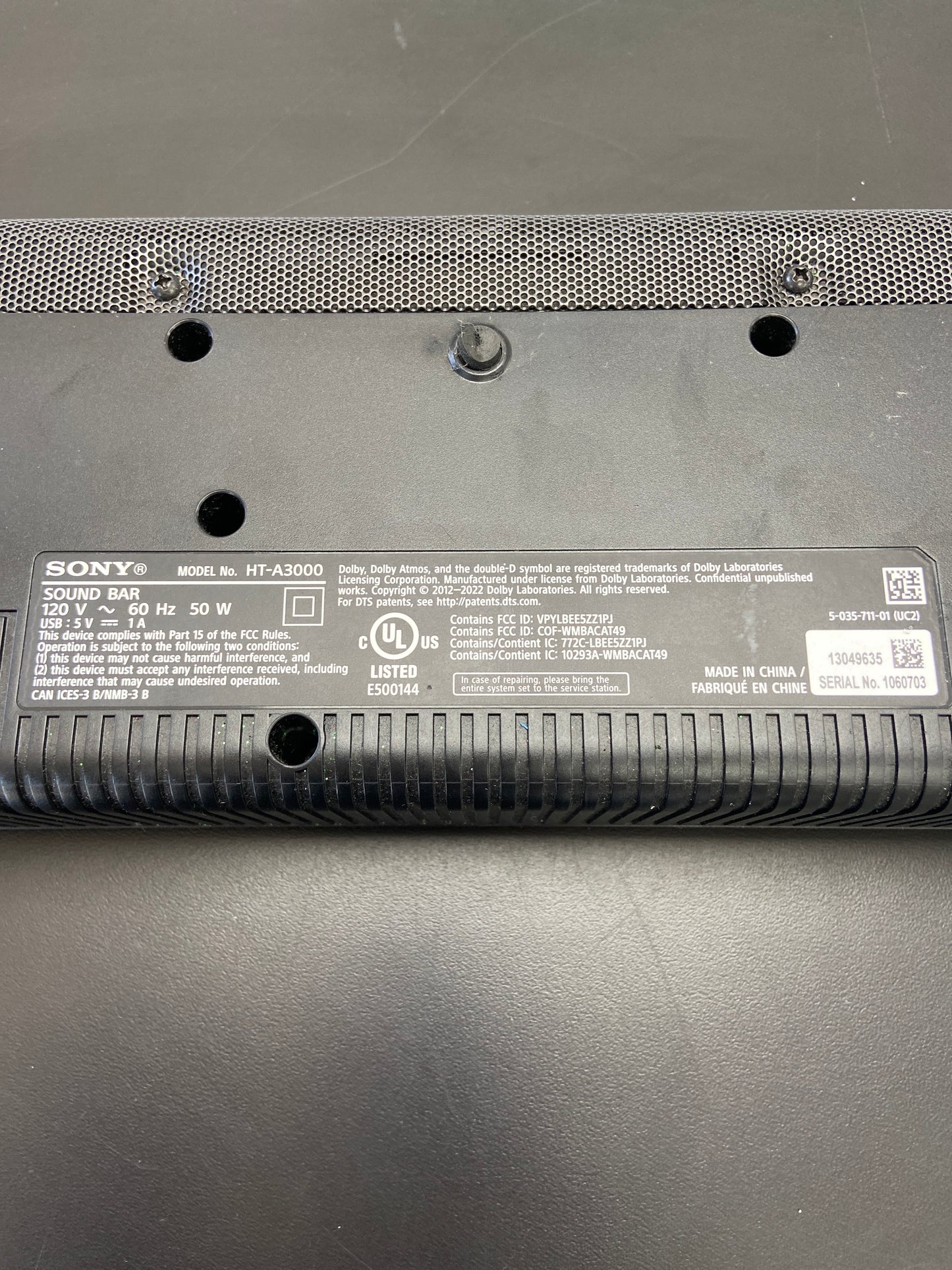 Sony HT-A3000 Soundbar