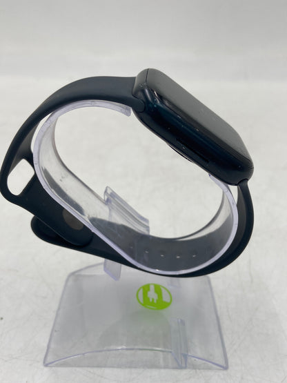 Unlocked Apple Watch Series 7 45MM Black Aluminum Midnight Sport Band A2477