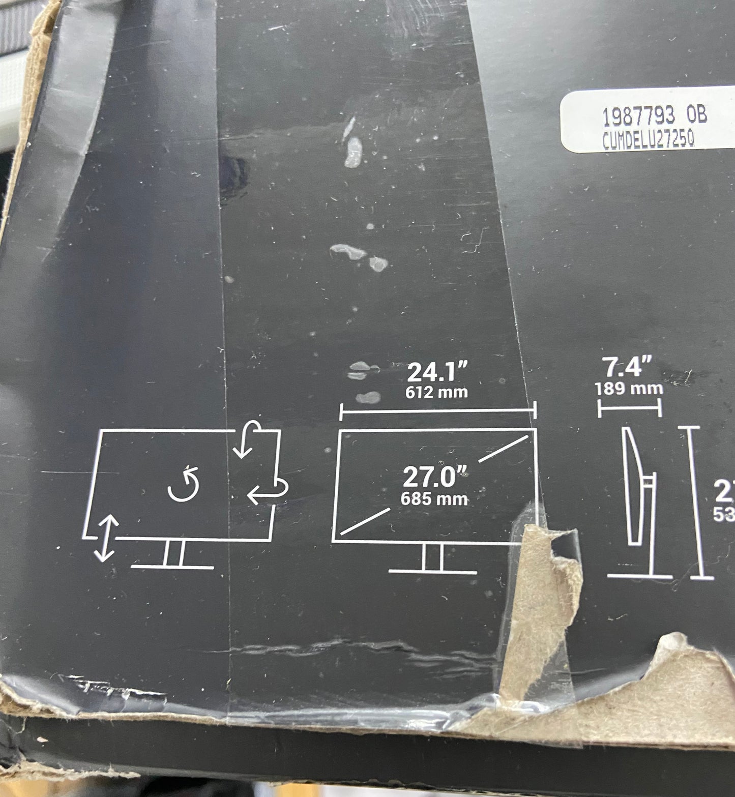 New Open Box Dell UltraSharp 27" 4K Thunderbolt Hub Monitor Monitor U2725QE