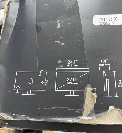 New Open Box Dell UltraSharp 27" 4K Thunderbolt Hub Monitor Monitor U2725QE